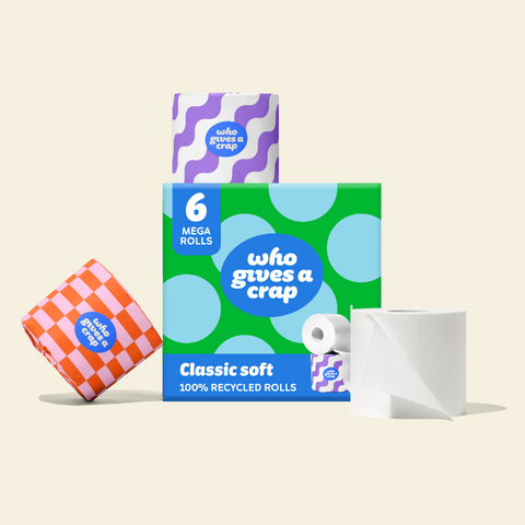 Classic Soft Toilet Tissue 6 Mega Rolls